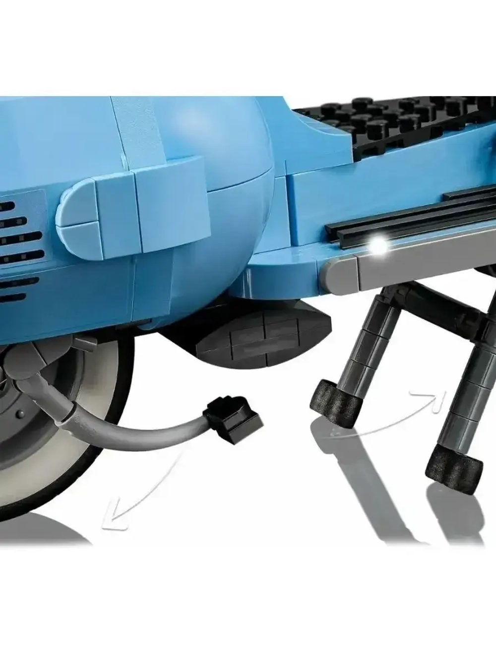 Конструктор Мотоцикл "Скутер Веспа 125" 1106 деталей 9936