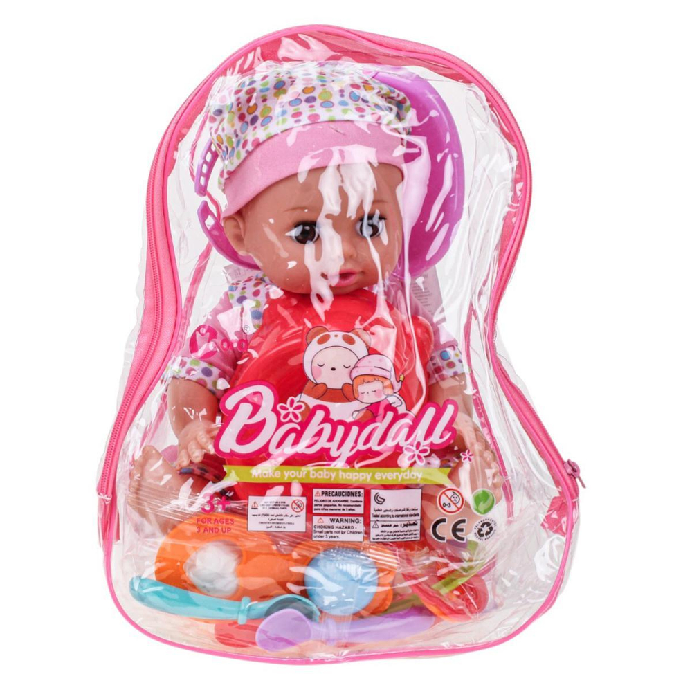 Пупс функциональный с аксесс., рюкзак WZB168-12