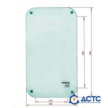 Стекло переднее лобовое SHANTUI SD16