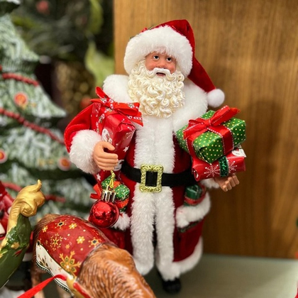 Дед Мороз с подарками 26 см