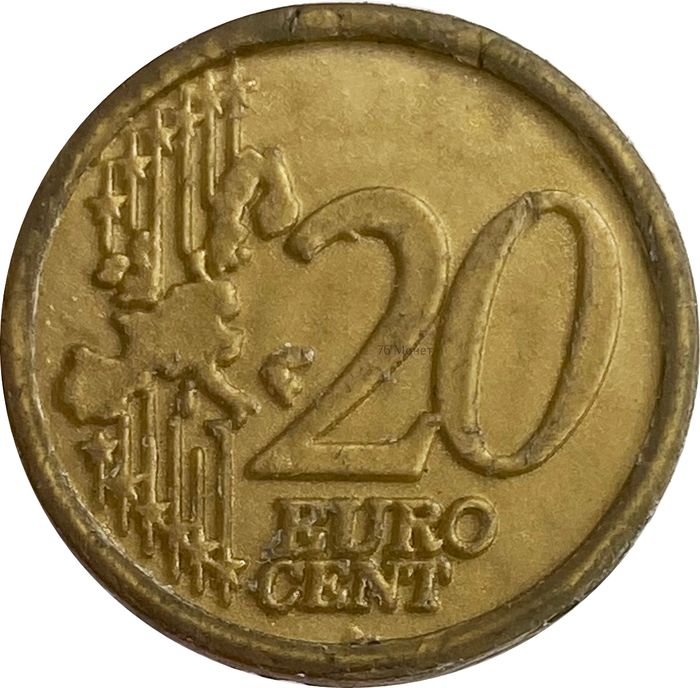 Жетон - игровые деньги «20 euro cent»