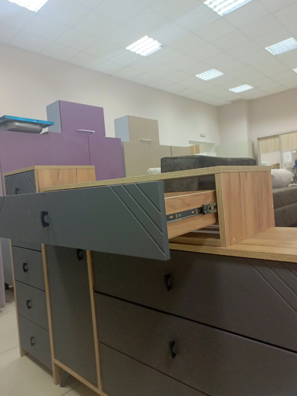 Стол туалетный навесной «Байкал» Графит 90 см