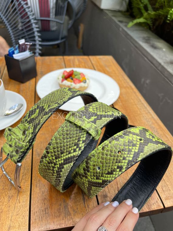 Ремень из кожи питона AC-107