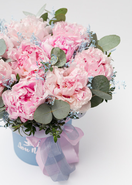 Коробочка пионы М #4