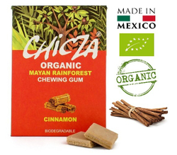 CHICZA ORGANIC Жевательная резинка органическая биоразлагаемая со вкусом мексиканской корицы 10 Х 30г