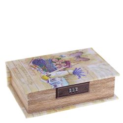 GAEM Шкатулка-книга с кодовым замком, L16 W7 H22 см