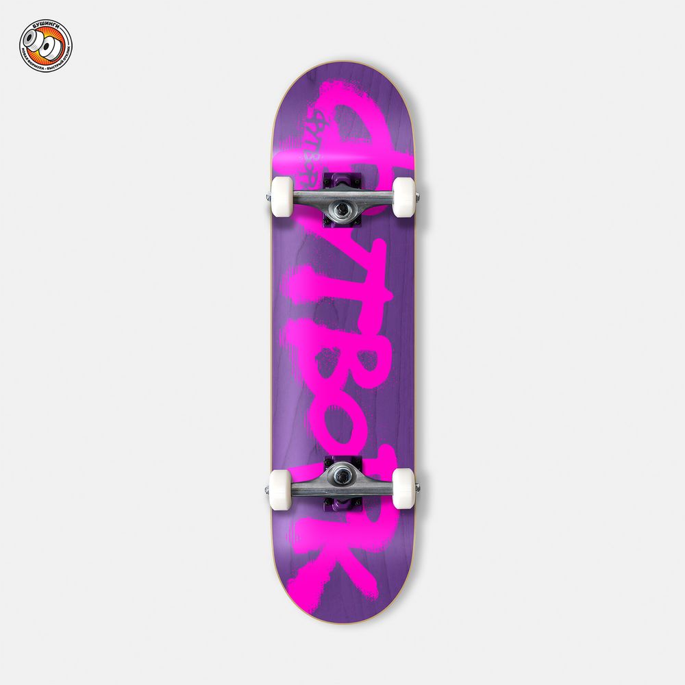 Скейтборд Футворк Progress Лого Неон Фиолетовый 8.125” (Purple/Raw)