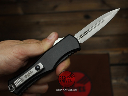 Нож Microtech HERA 2 D/E - темная рукоять, клинок стоунвош МТ20