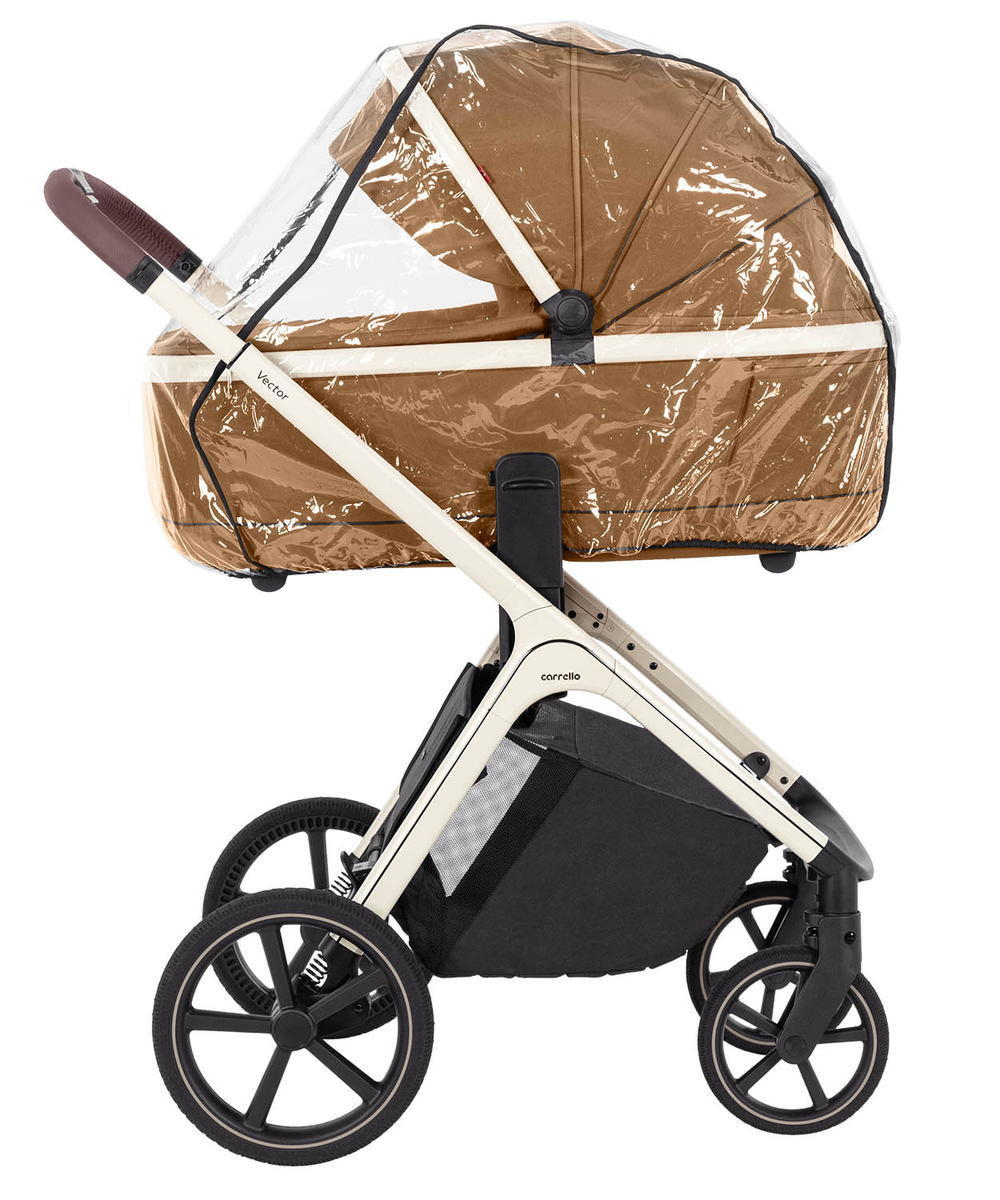 Коляска Carrello Vector CRL-6550 и автокресло Cybex Cloud G i-Size Fog Grey 3 в 1 Coral Beige