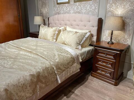 SILVIA Кровать КР4  с мягким эл-том б/изножья (б/рамы кроватной)