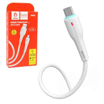 Кабель USB - Micro DENMEN D16V 3.6A (белый) 1м