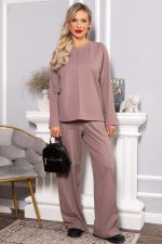 Костюм трикотажный Осенний комфорт (коричневый) К14680-30М LT Collection