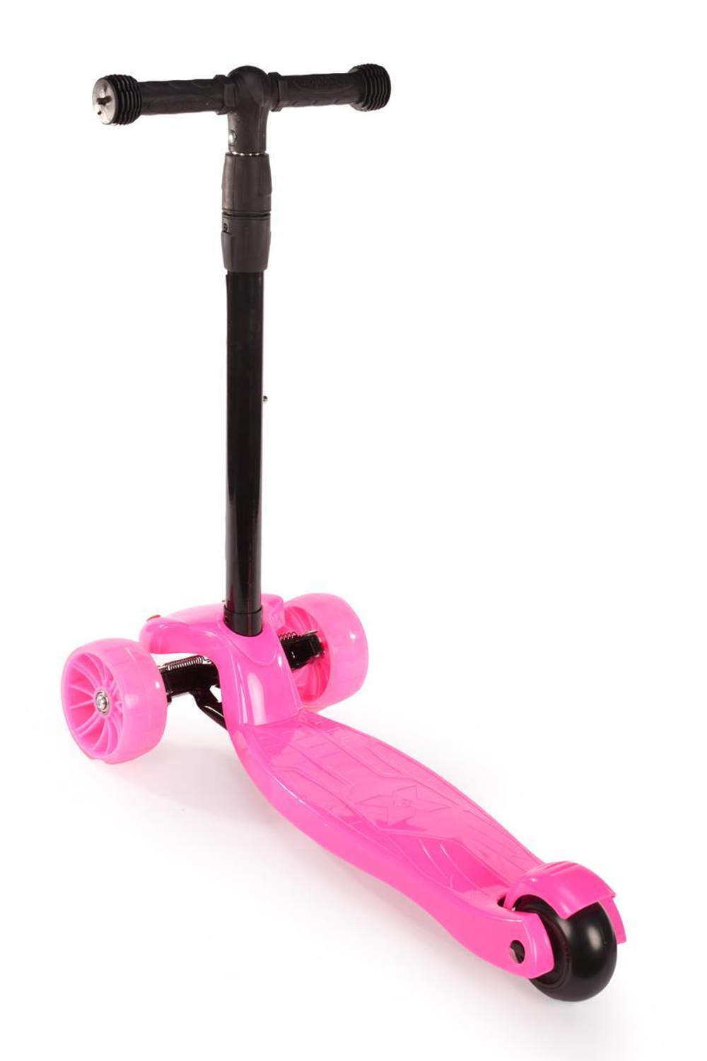 Самокат 3-х колесный, свет, звук 1 (розовый)