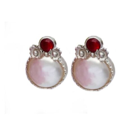 Серебряные серьги с жемчугом Dorkhaneh 90220287 Иран