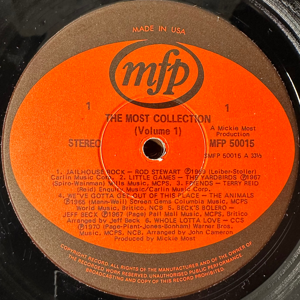 Сборник The Most Collection Volume 1 (США 1971г.)