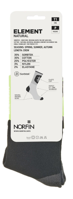 Носки Norfin T1P Element Natural Crew