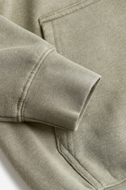 H&M Толстовка с капюшоном и принтом, хаки