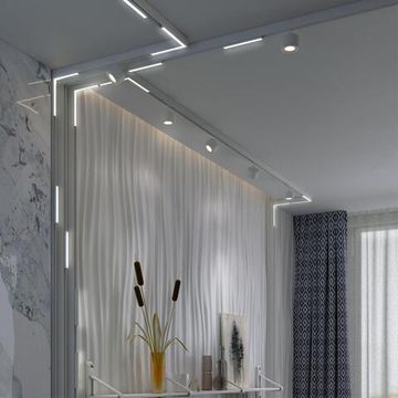 359501 SHINO NT24 149 белый Трековый низковольт. св-к диммир. со сменой цв.температуры, пульт ДУ/Tuya Smart Life IP20 LED 24W 48V 3000-6500K FLUM