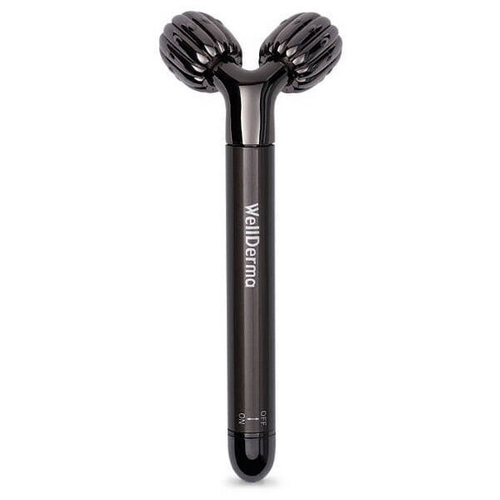 Омолаживающий роликовый массажер с режимом вибрации WellDerma Face Lifting Vibrating Roller