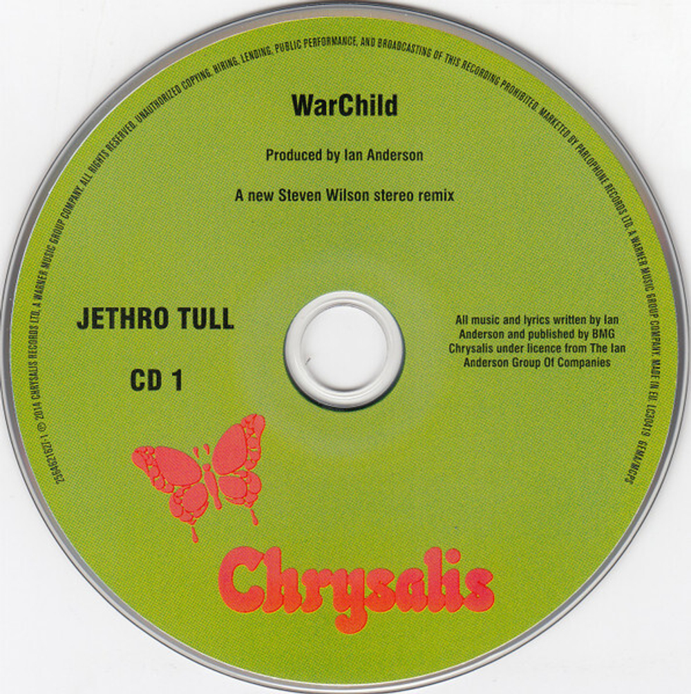 Jethro Tull / WarChild (The 40th Anniversary Theatre Edition)(2CD+2DVD)