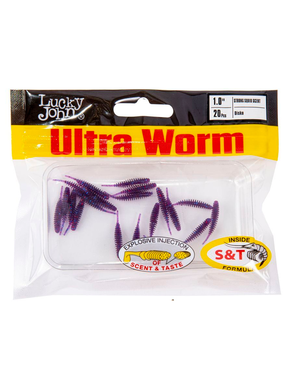 Слаги съедобные искусственные LJ Pro Series ULTRAWORM 1,0in (02.54)/S21 20 шт. в упак.