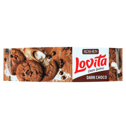 Печенье сдобное Roshen Lovita Dark Cocao 127 гр