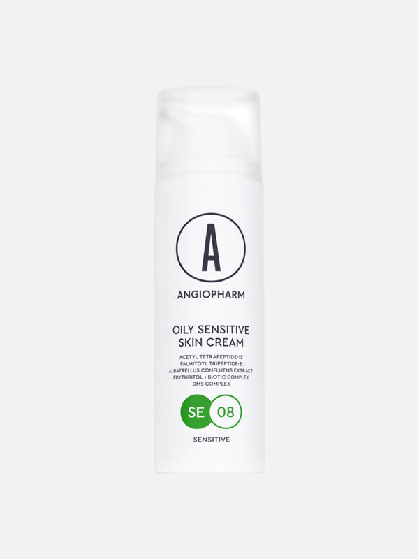 Лёгкий крем для чувствительной кожи Oily Sensitive Skin Cream, Ангиофарм, 50 мл