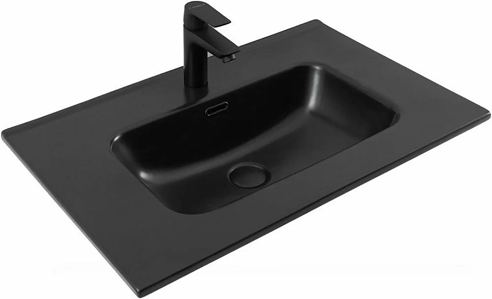 Тумба с раковиной Aquanet Алвита new 70 344133+329254 белая матовая