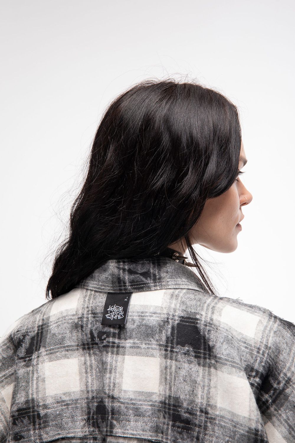 Рубашка Kraizy Stripes Destroy 2.0 черно-белая