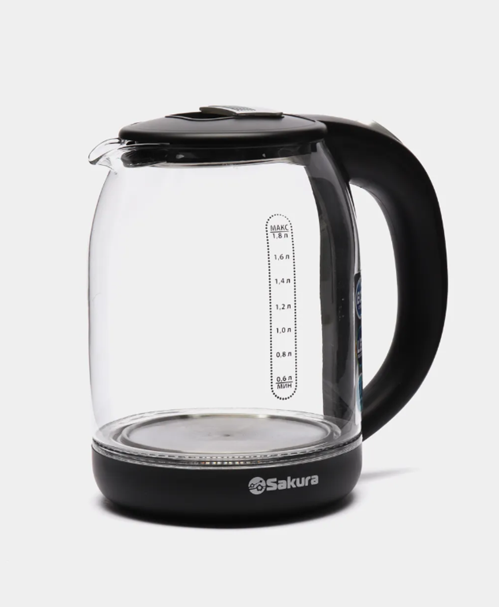 Чайник Sakura SA-2709BK стекло