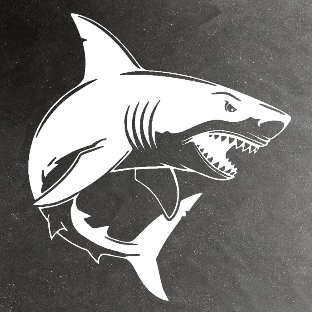 Виниловая наклейка на авто "Акула"