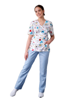 Туника медицинская женская Тезис TZ305, темно-синий, 40