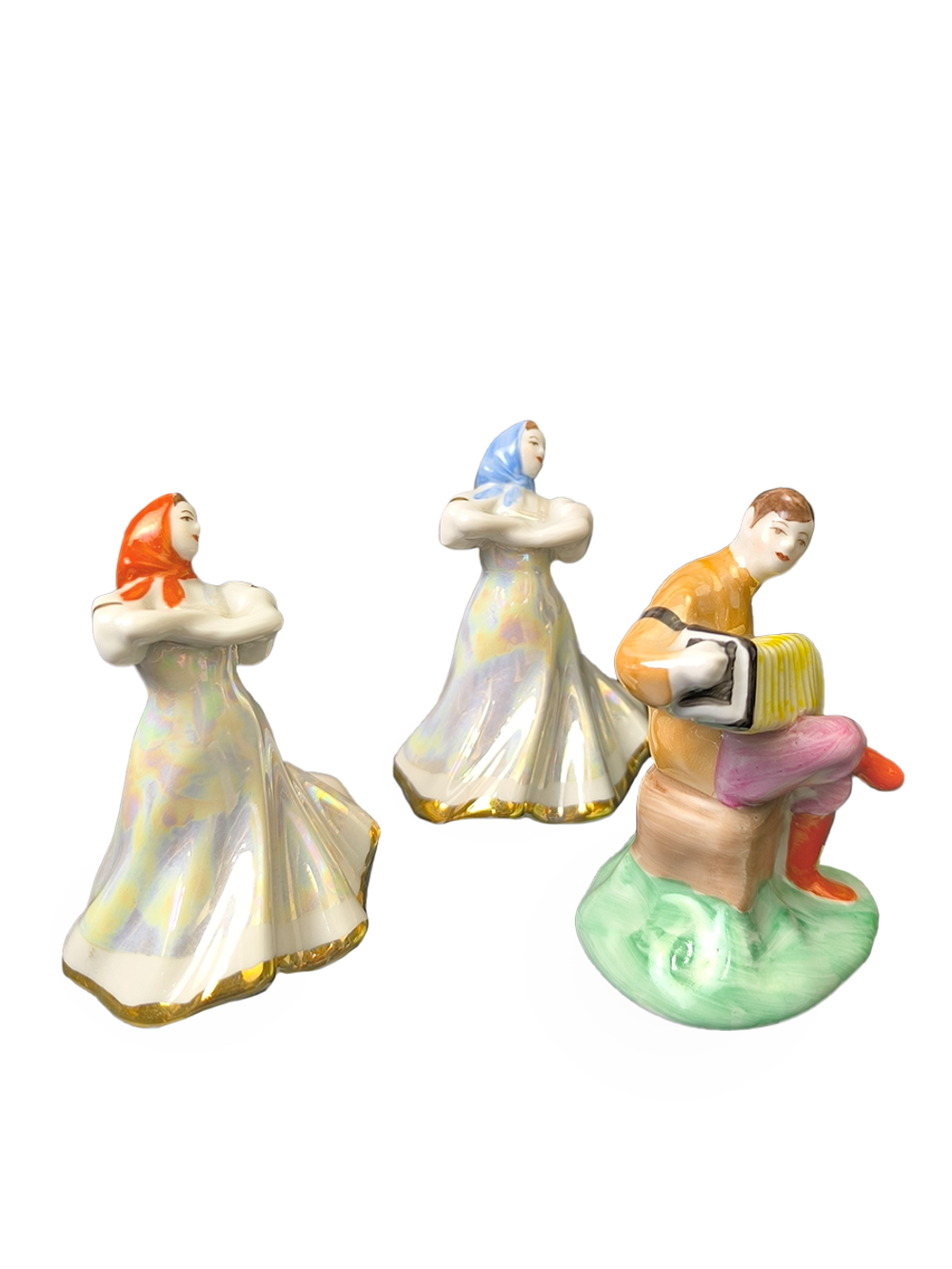 Фарфоровые статуэтки "Русский перепляс" Дулево