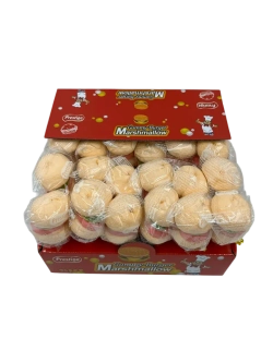 Жевательный мармелад с маршмеллоу Бургер, 24шт 18гр.