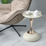 Кофейный столик Angel 40x55см, белый, металл