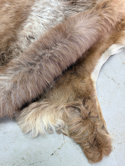 Шкура коврик меховой прикроватный овчина, 120х65 см.