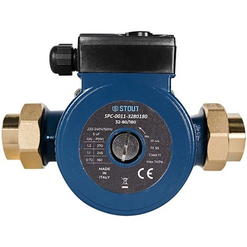 Циркуляционный насос Stout 32-80/180 с латунными гайками (SPC-0011-3280180)