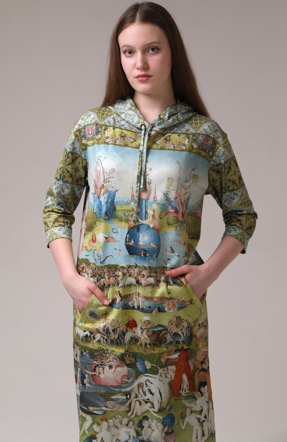 Платье "Сад земных наслаждений", по мотивам триптиха Иеронима Босха