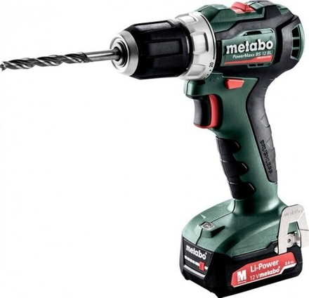 Аккумуляторный шуруповерт METABO PowerMaxx BS 12 BL 2х2.0 Ач, бесщеточная 601038500