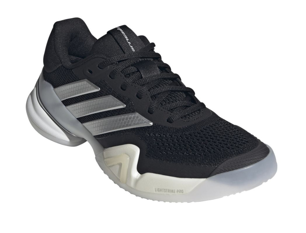 Женские Кроссовки теннисные Adidas Barricade 14 W - core black/silver metallic/cloud white