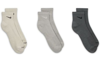 Носки теннисные Nike Everyday Plus Cushioned Training Ankle Socks 3P - разноцветный