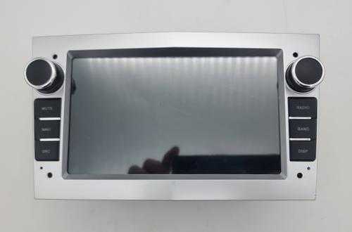 Магнитола для Opel Astra H, Antara, Corsa, Vectra, Zafira B (вниз, серебро) - Kuberg KP-7132S-S10 (кнопки, крутилки) Android 12, Быстрая, CarPlay, SIM-слот