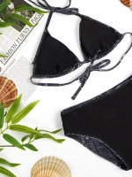 купальник раздельный 3 в 1 с накидкой и повязкой на голову