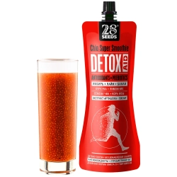Супер-смузи ЧИА ДЕТОКС «Имбирь + Лайм + Банан» 250 мл — густое детокс-смузи с семенами чиа и цитрусово-имбирным вкусом в стакане