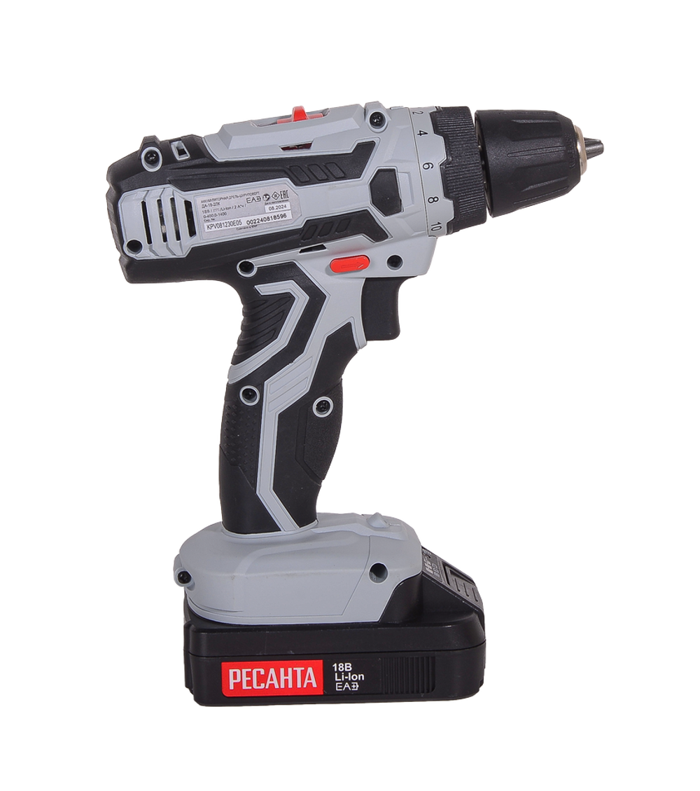 Дрель-шуруповерт аккумуляторная Ресанта ДА-18-2ЛК