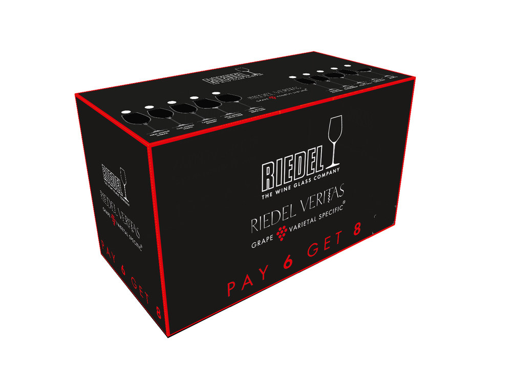 Набор из 8-ми бокалов для красного вина Cabernet/Merlot  Veritas 625 мл Riedel