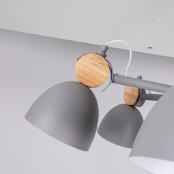 Люстра на штанге ROLLA 6 Gray