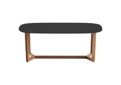 Стол обеденный Cross 2 200*95 см (черный, бук)