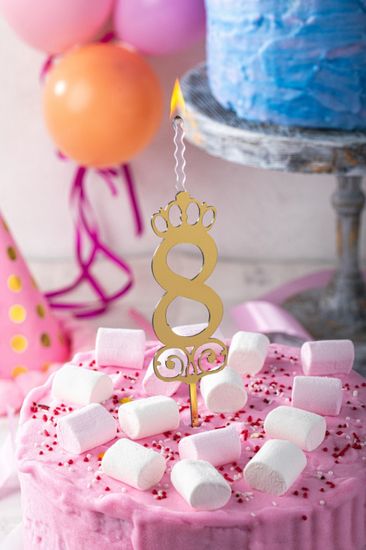 Свеча - топпер "Любимой бабушке 80"