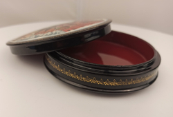 Шкатулка с росписью Москва (d 10см)